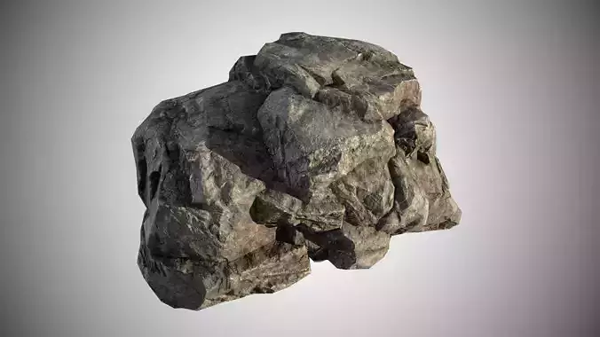 rock stone 03 Low-poly 3D model