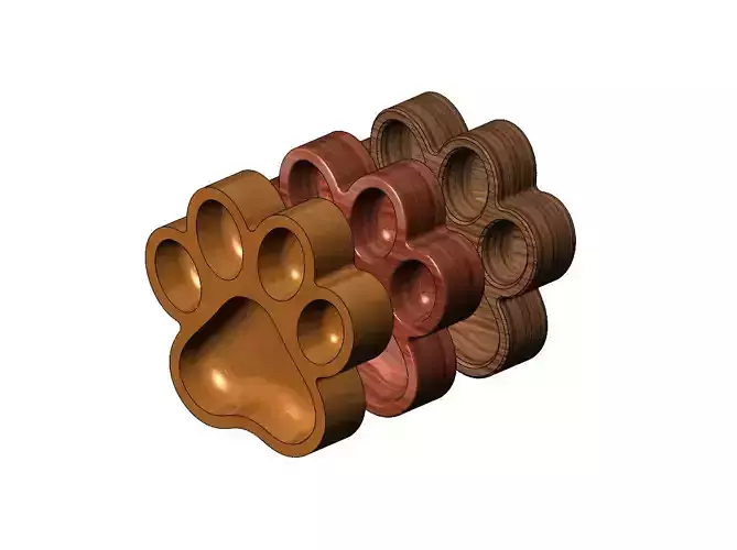 Paw shaped bowl  3D print model