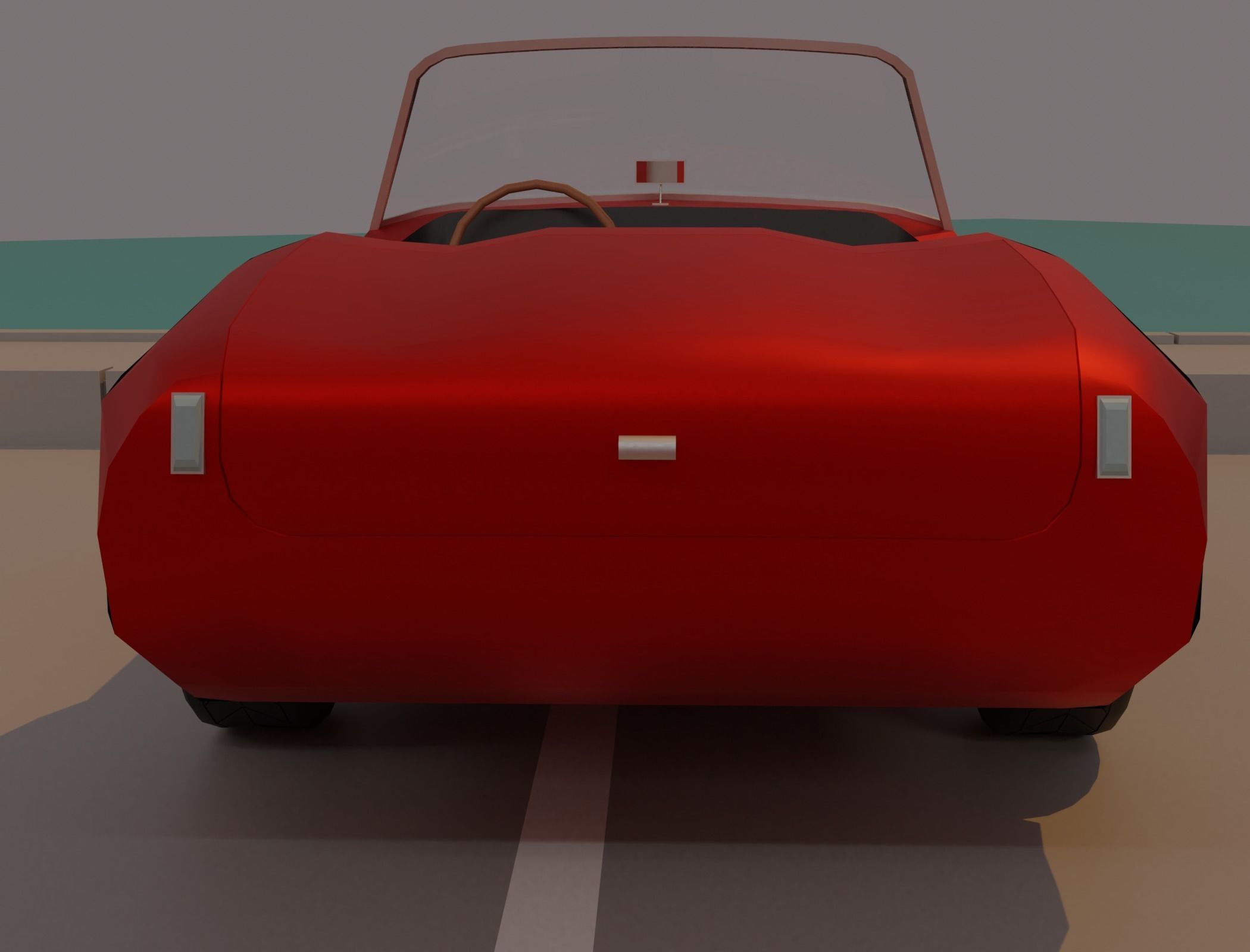 American diner - Full version Low-poly 3D model_27