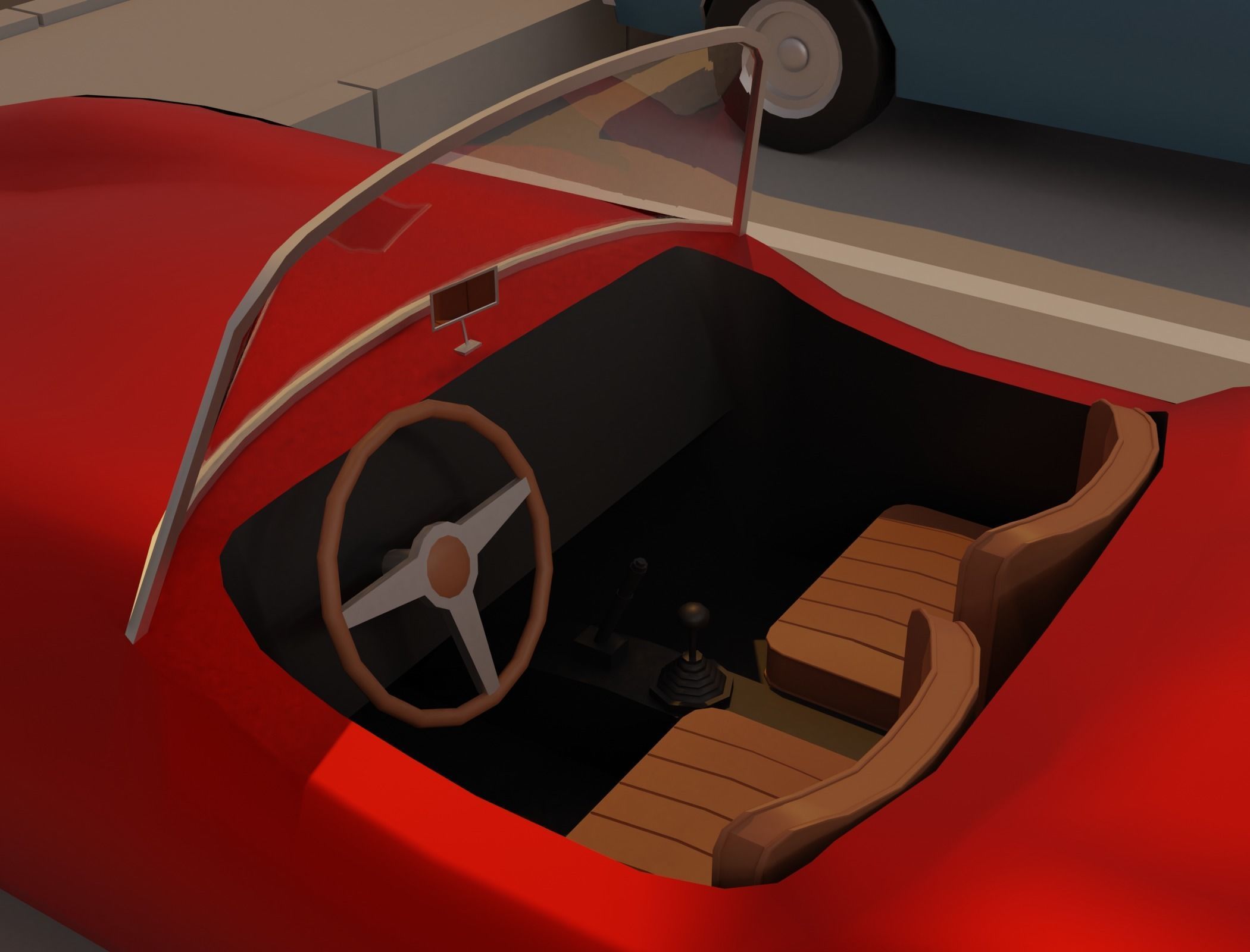 American diner - Full version Low-poly 3D model_26