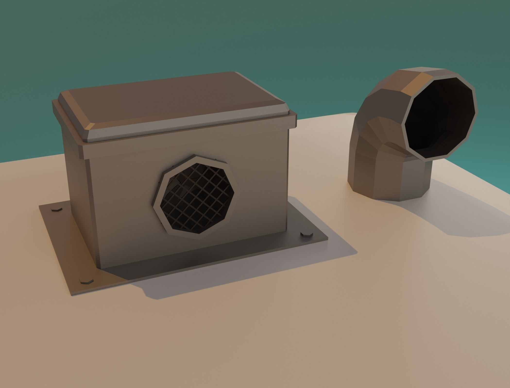 American diner - Full version Low-poly 3D model_21