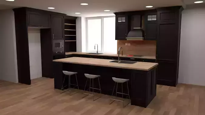 Classic Kitchen Black