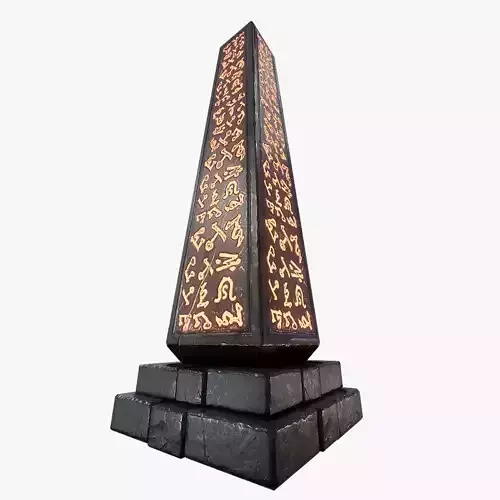 Mystical Obelisk Low-poly 3D model