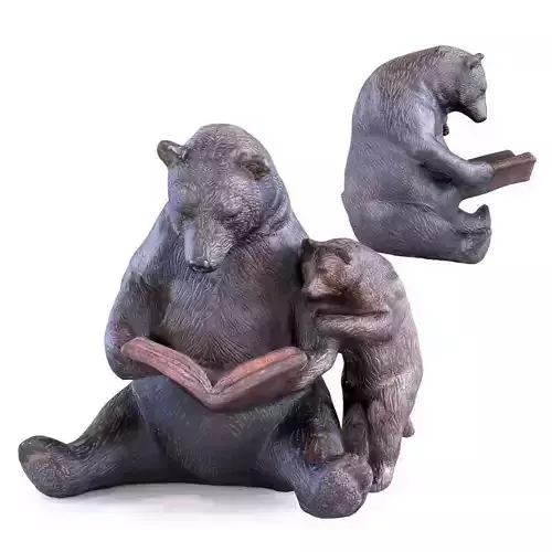 Deco Object Reading Bears 3d print