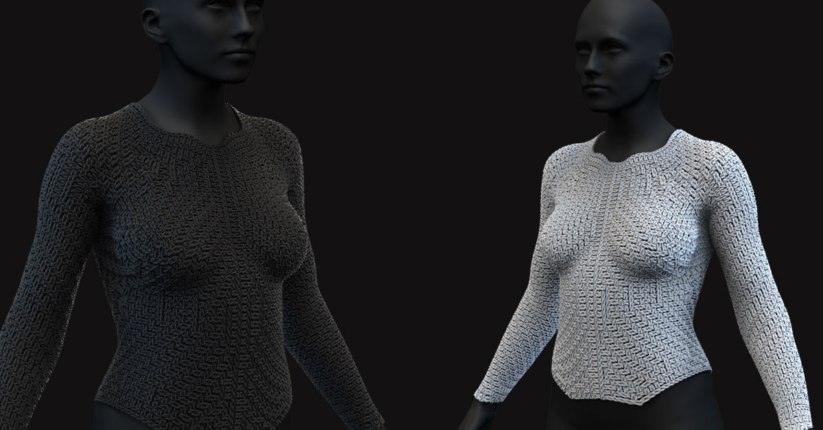 27 Female Scifi Suits KitBash with Uvs Plus ZTL  LP HP 3D model_17