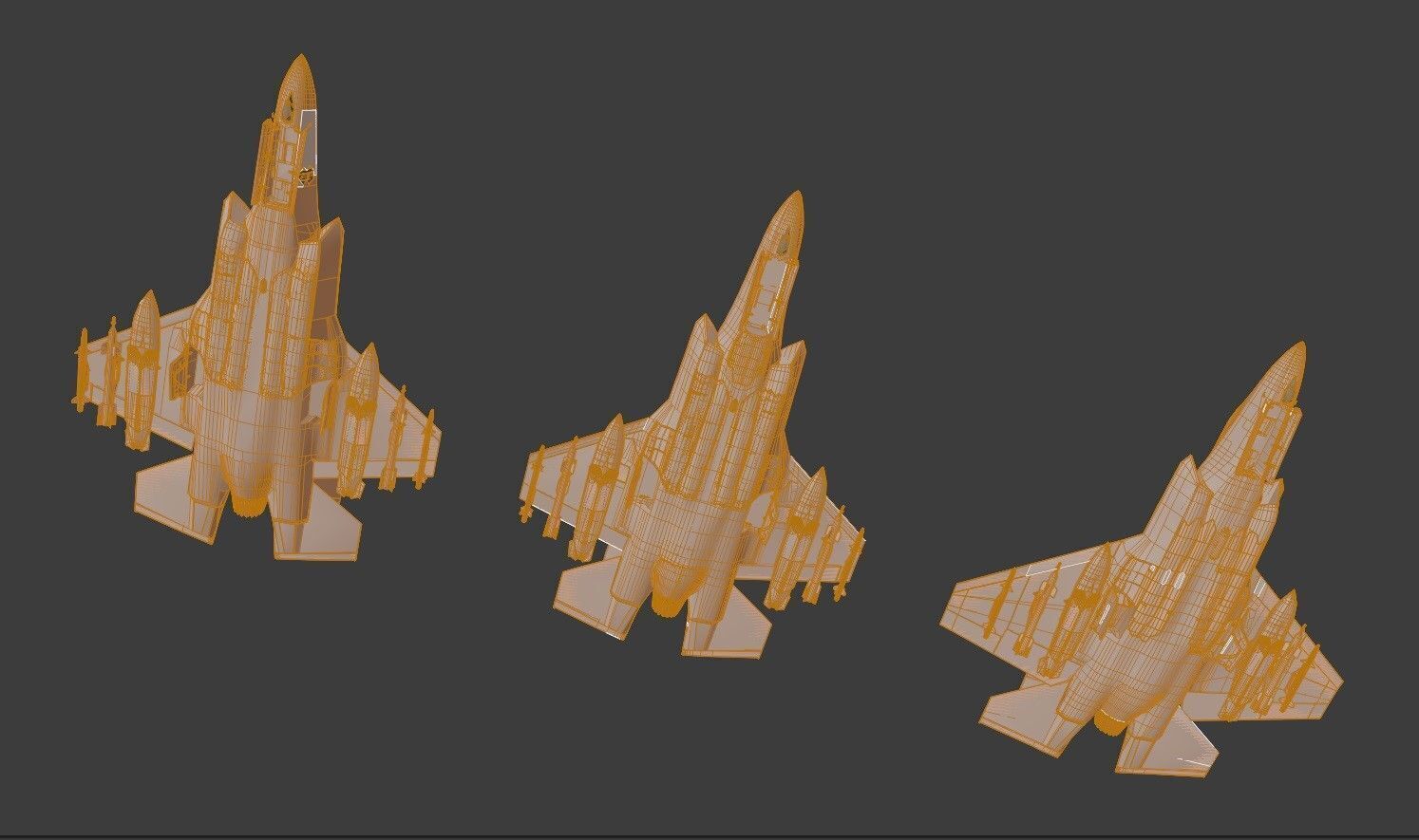 F35 Collection - Fully Rigged and High Resolution Cocpit Low-poly 3D model_48