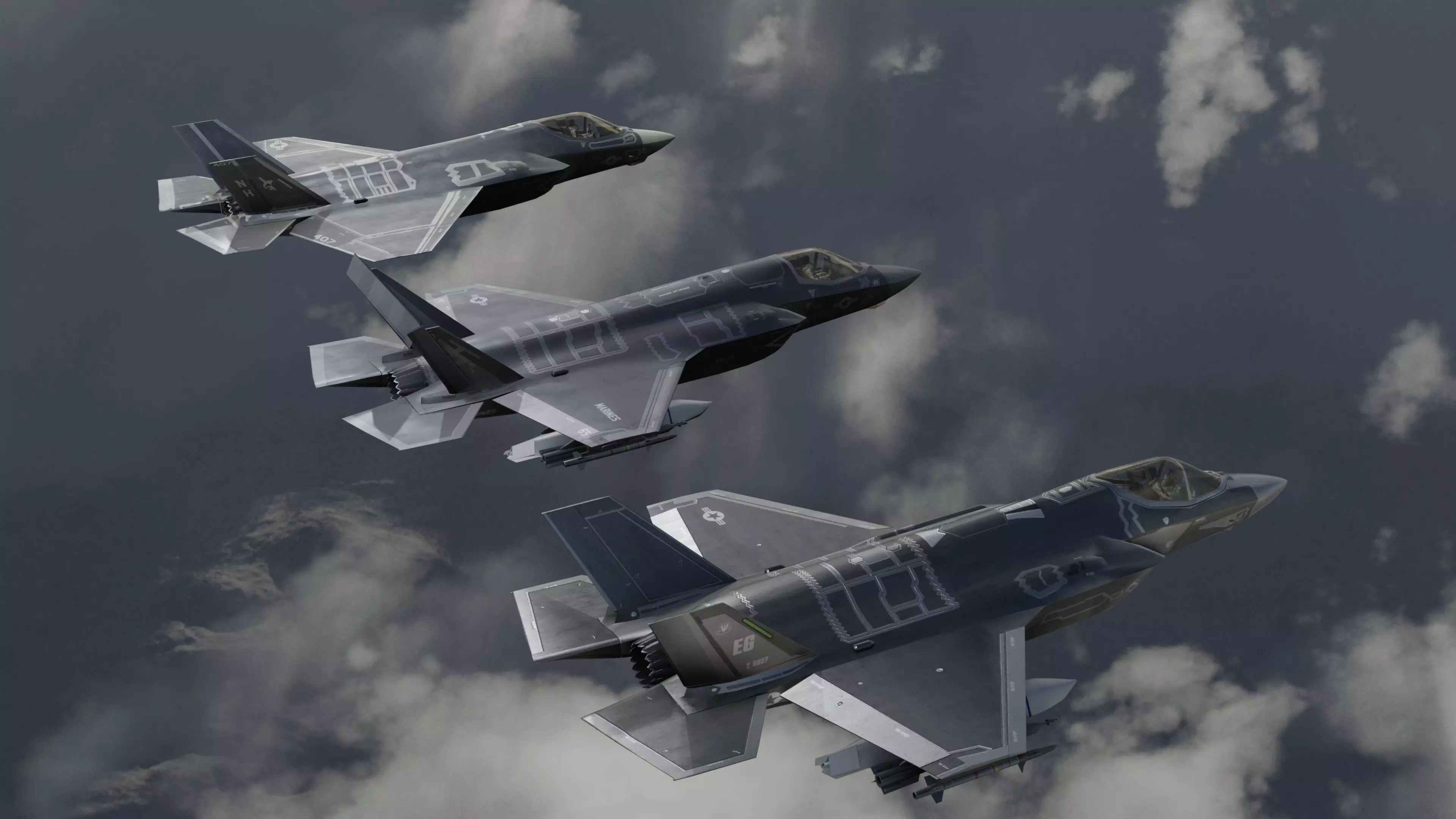F35 Collection - Fully Rigged and High Resolution Cocpit Low-poly 3D model_0