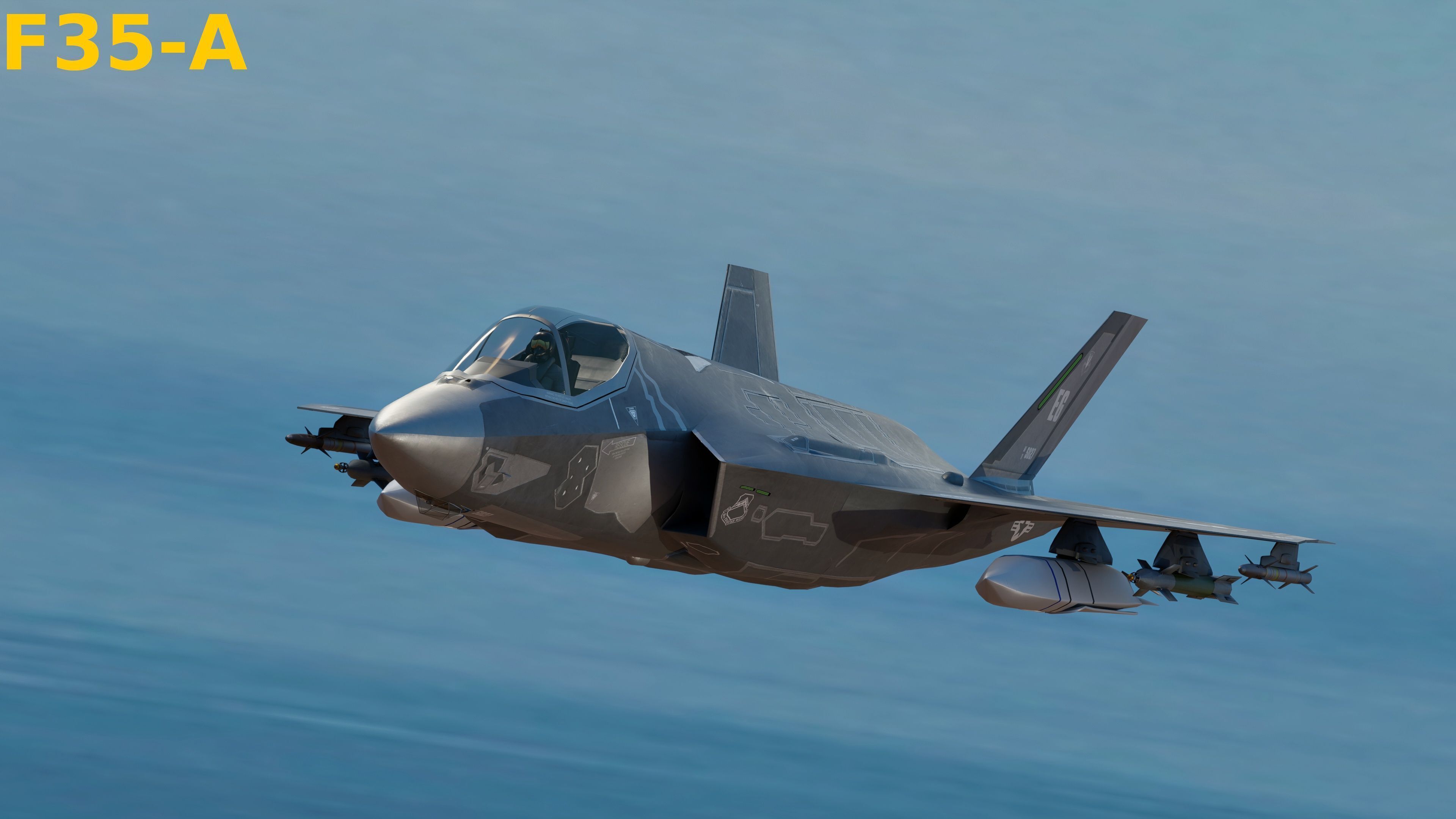 F35 Collection - Fully Rigged and High Resolution Cocpit Low-poly 3D model_8