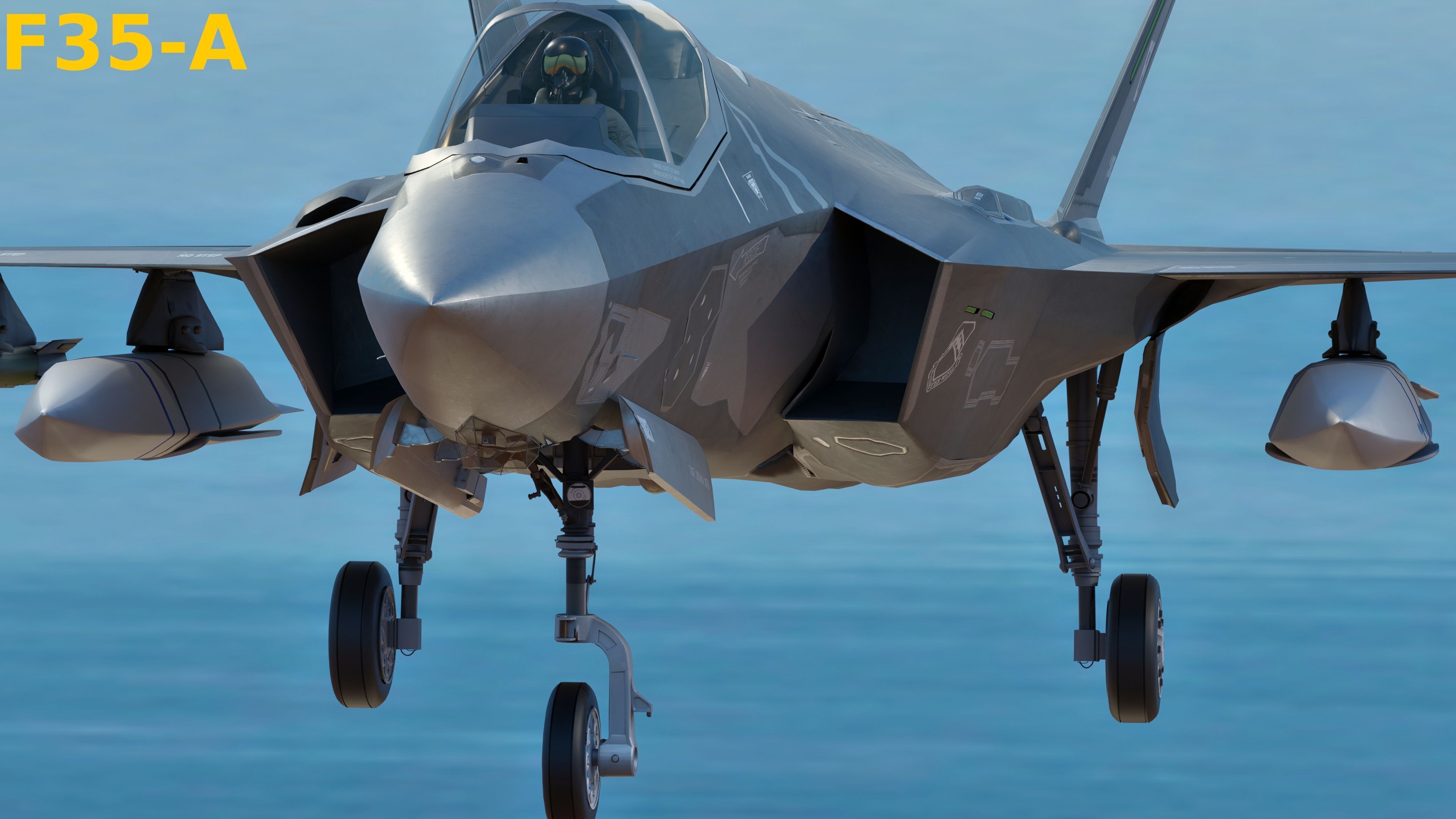 F35 Collection - Fully Rigged and High Resolution Cocpit Low-poly 3D model_11