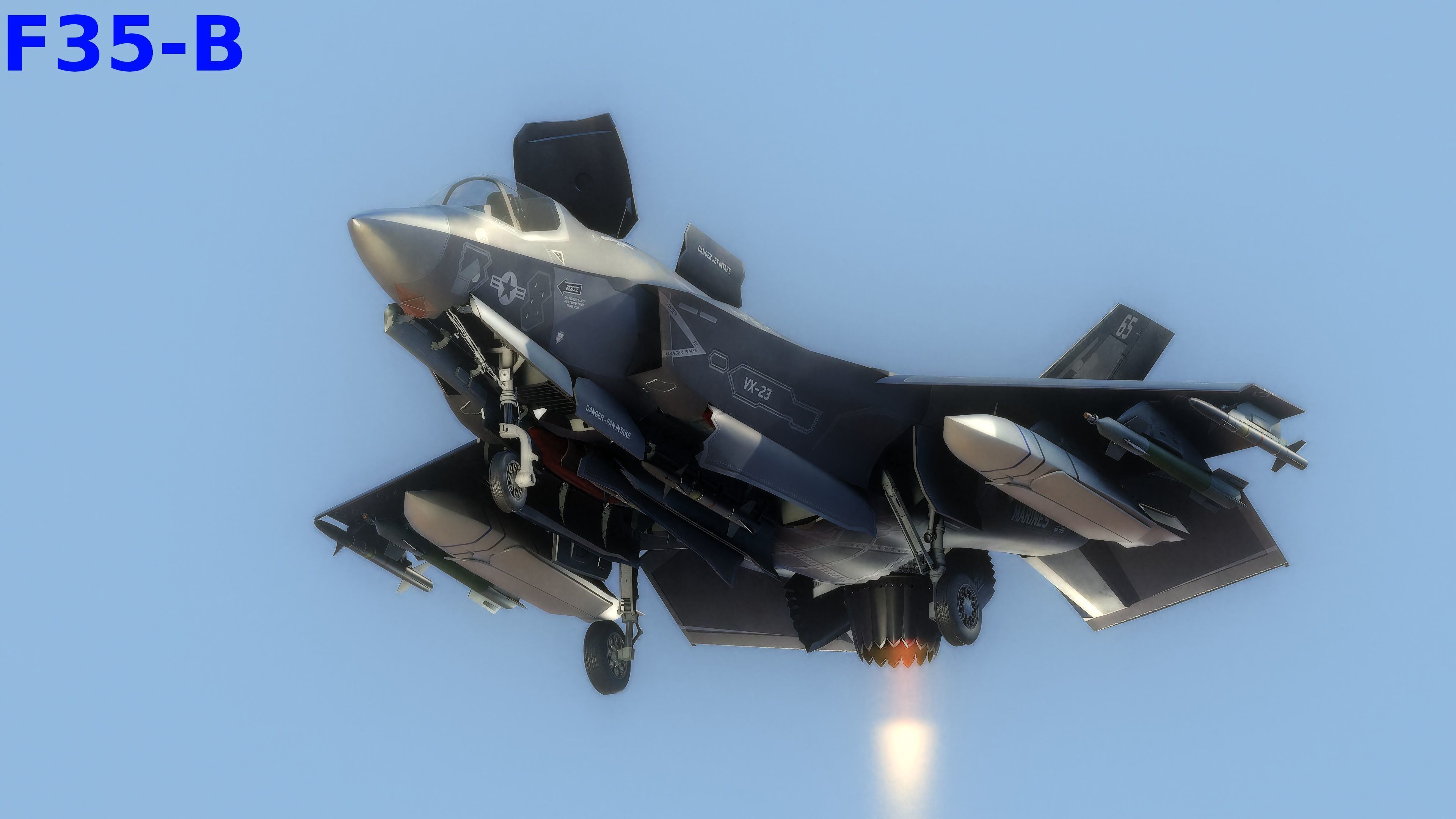 F35 Collection - Fully Rigged and High Resolution Cocpit Low-poly 3D model_19