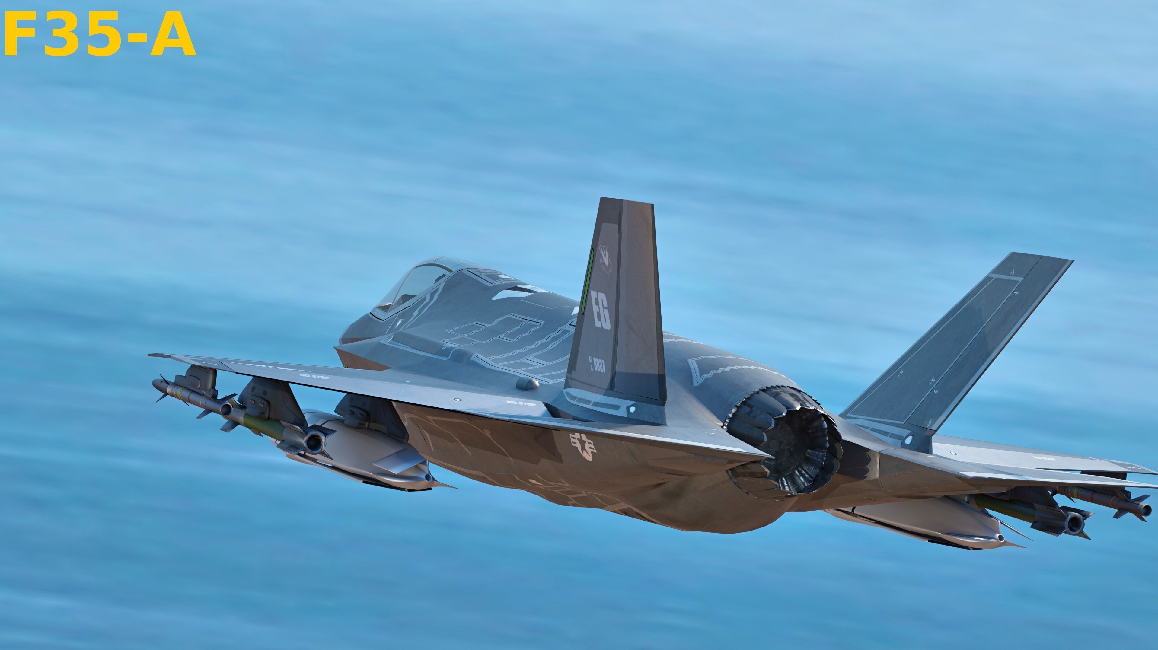F35 Collection - Fully Rigged and High Resolution Cocpit Low-poly 3D model_9