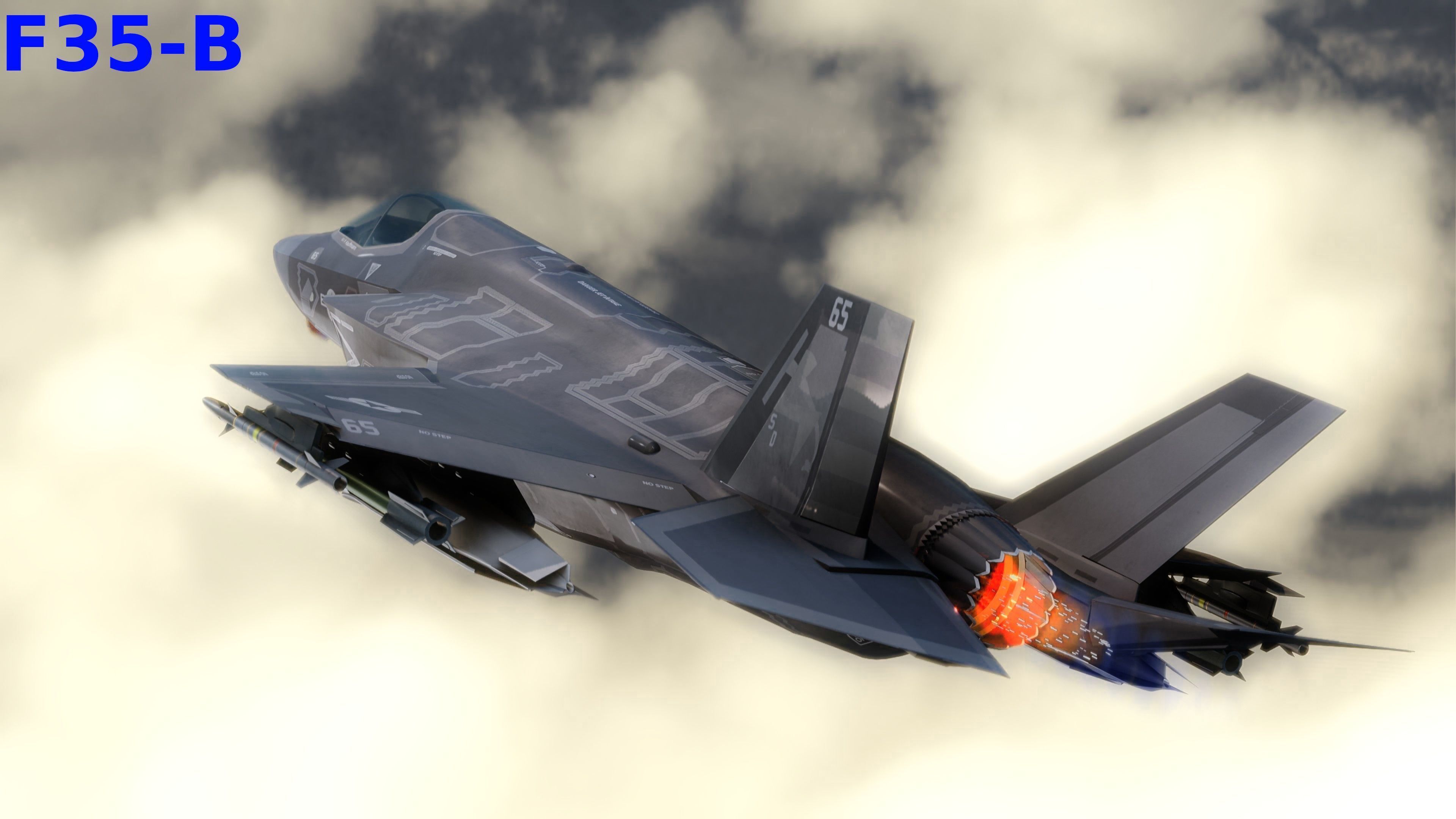 F35 Collection - Fully Rigged and High Resolution Cocpit Low-poly 3D model_22