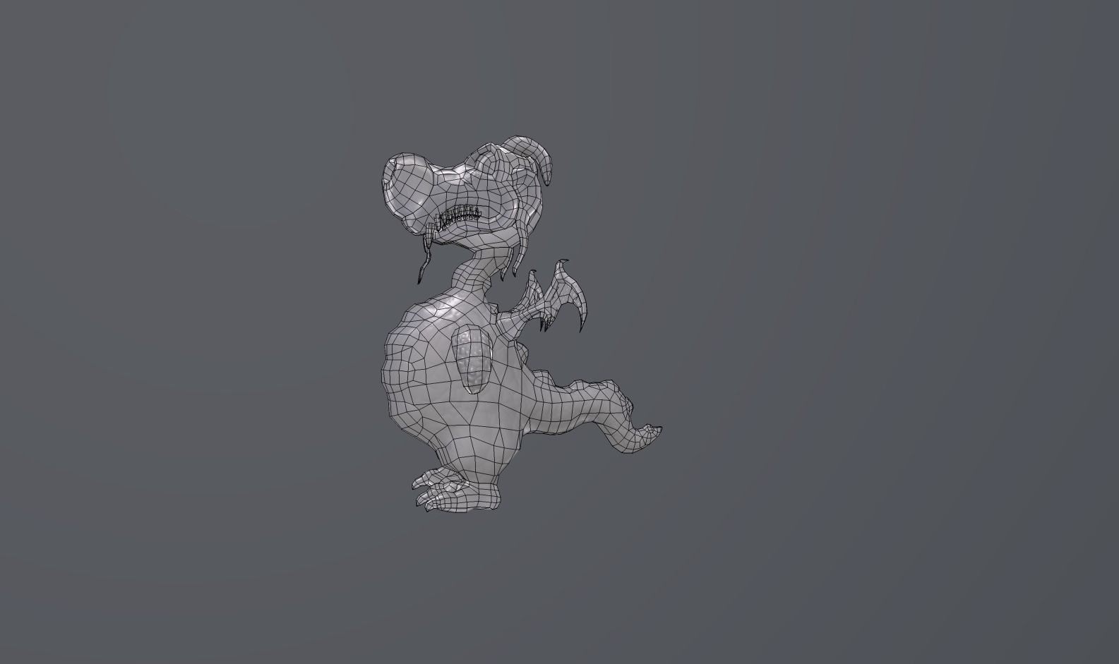 Cute Dragon Low-poly 3D model_6
