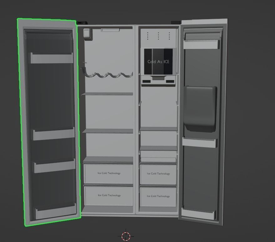 ArchViz Fridge 3D model_2
