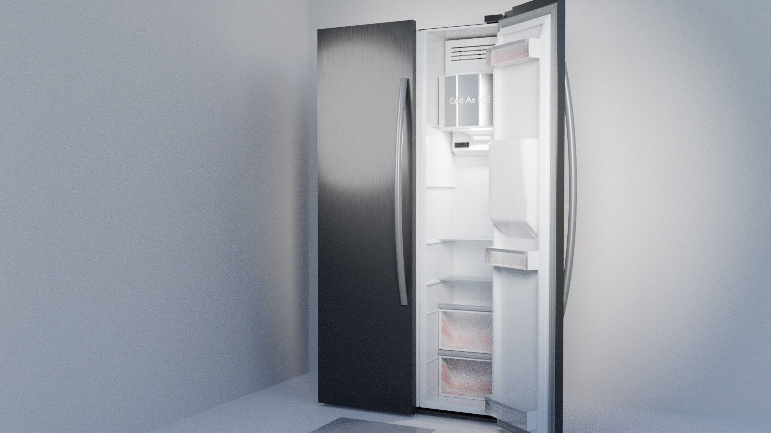ArchViz Fridge 3D model_1