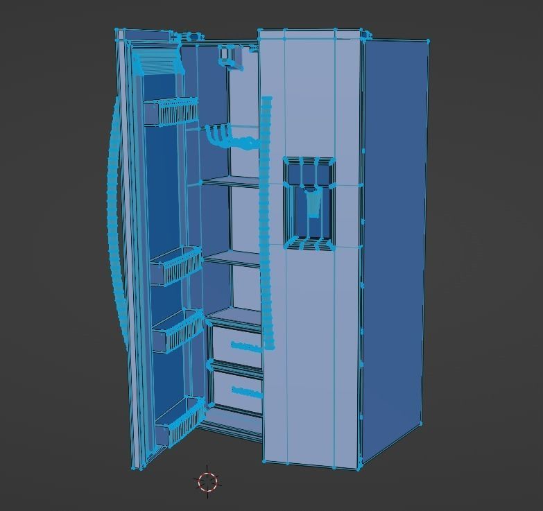 ArchViz Fridge 3D model_3