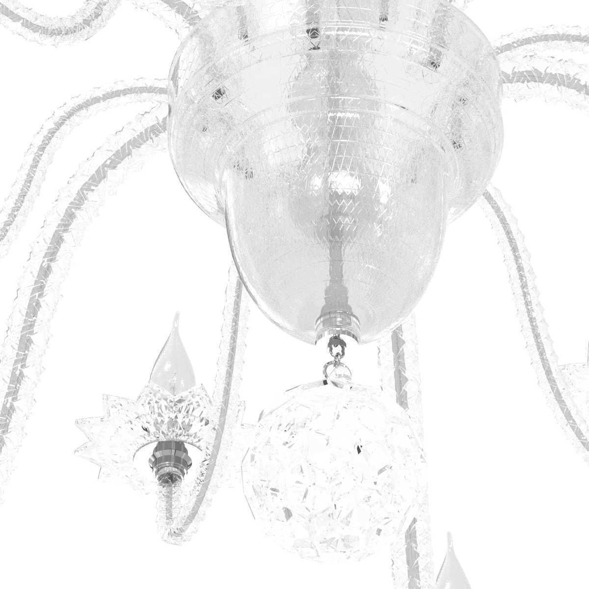 Murano Glass Chandelier 3D model_3