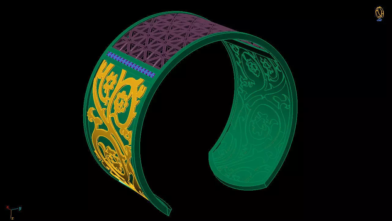 Carrera y Carrera Bracelet 3D print model
