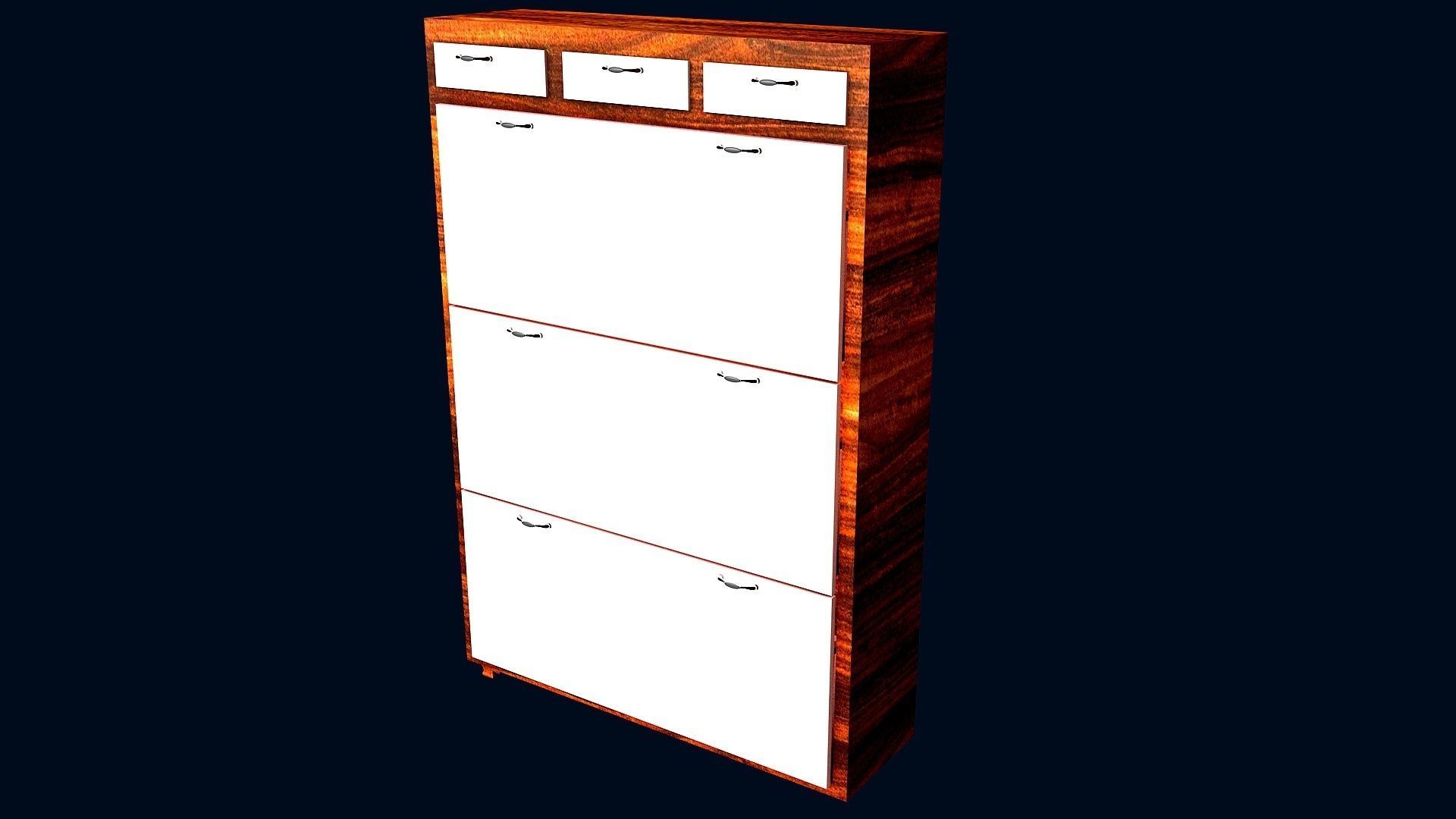 SHOES CABINET 3D model_1