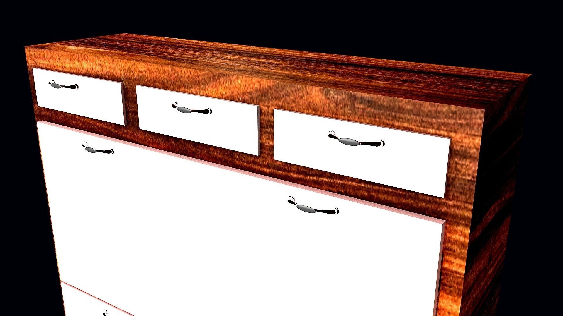 SHOES CABINET 3D model_2