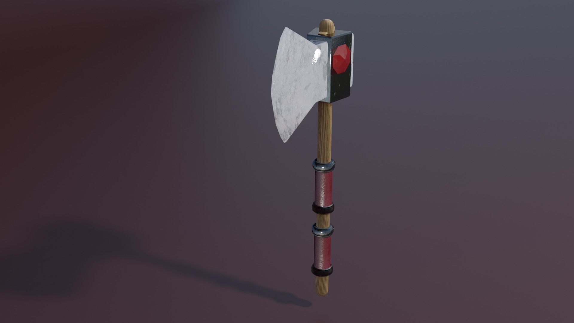 Stone weapons set Low-poly 3D model_4