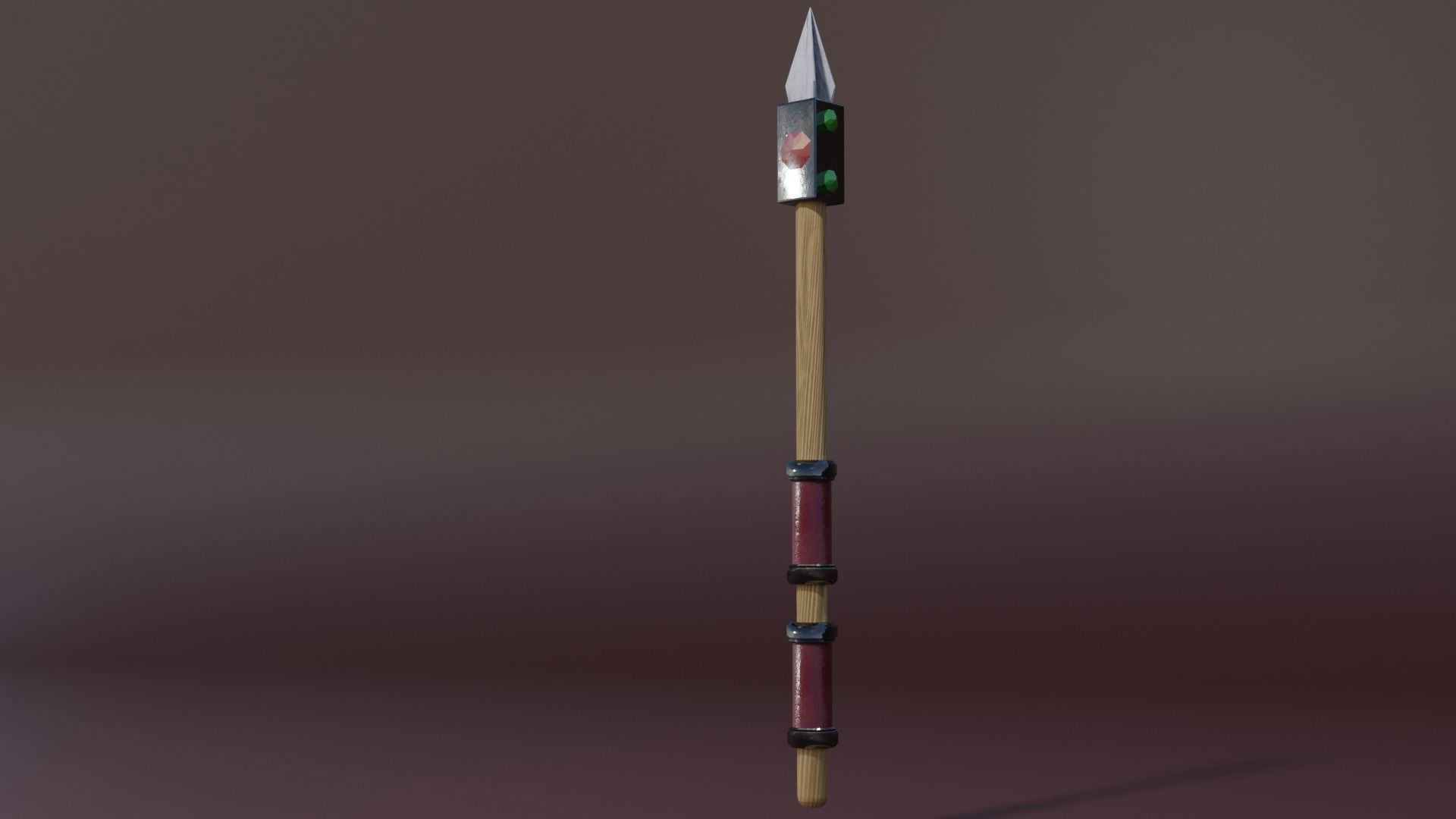 Stone weapons set Low-poly 3D model_8