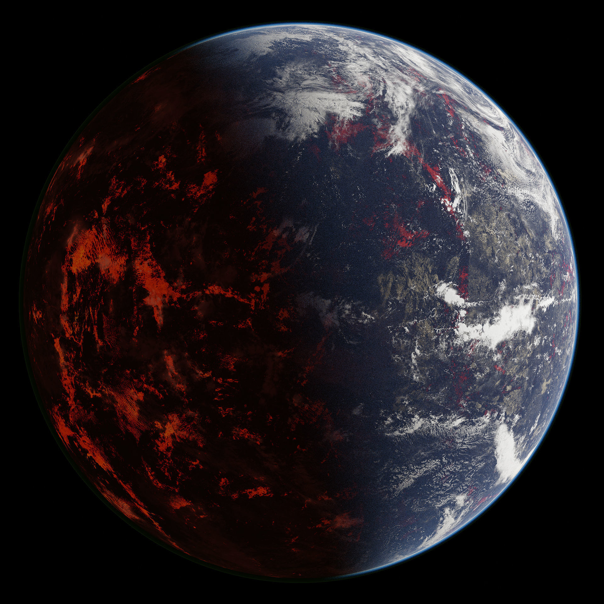 Planet Terakuul Volcanic 12K 3D model_1
