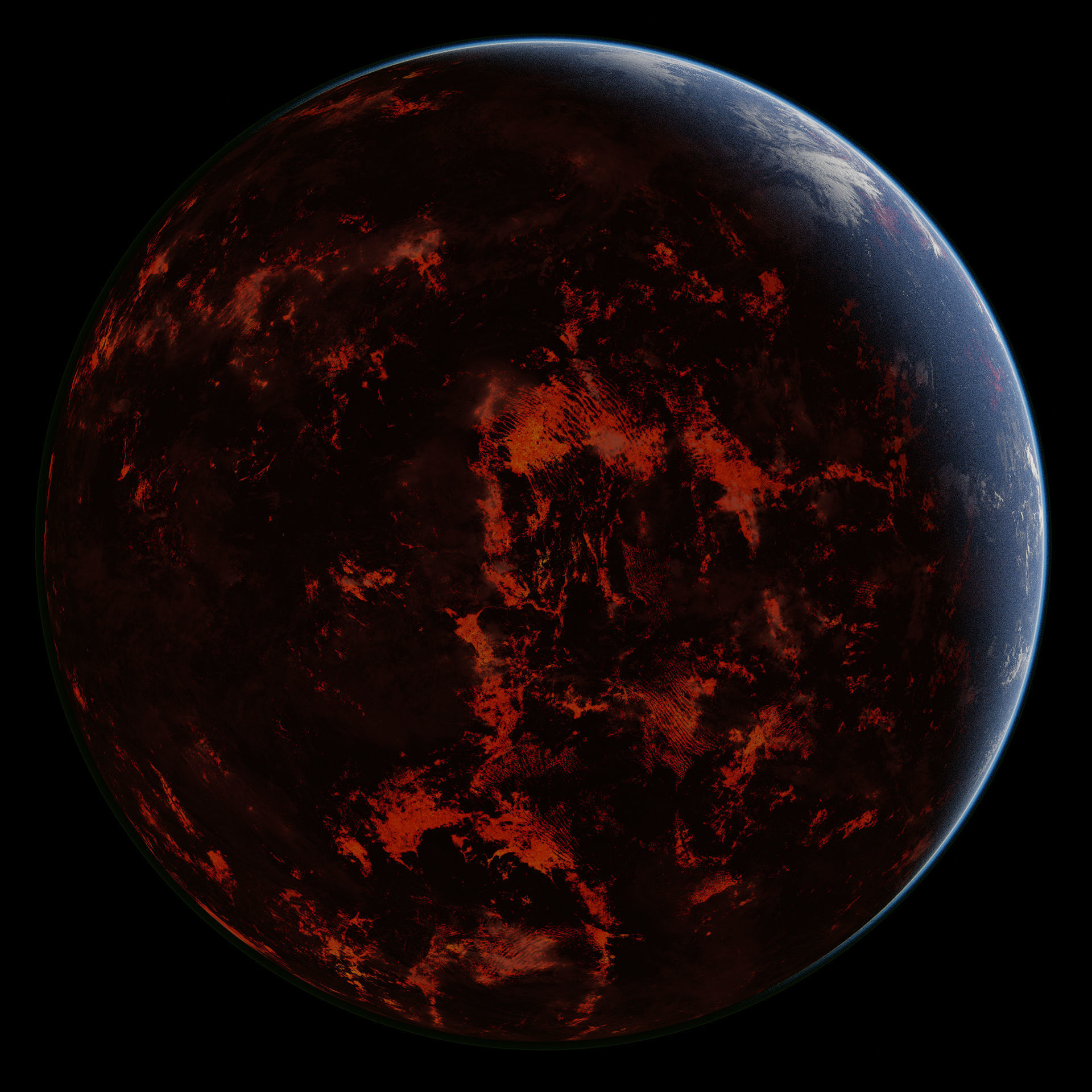 Planet Terakuul Volcanic 12K 3D model_2