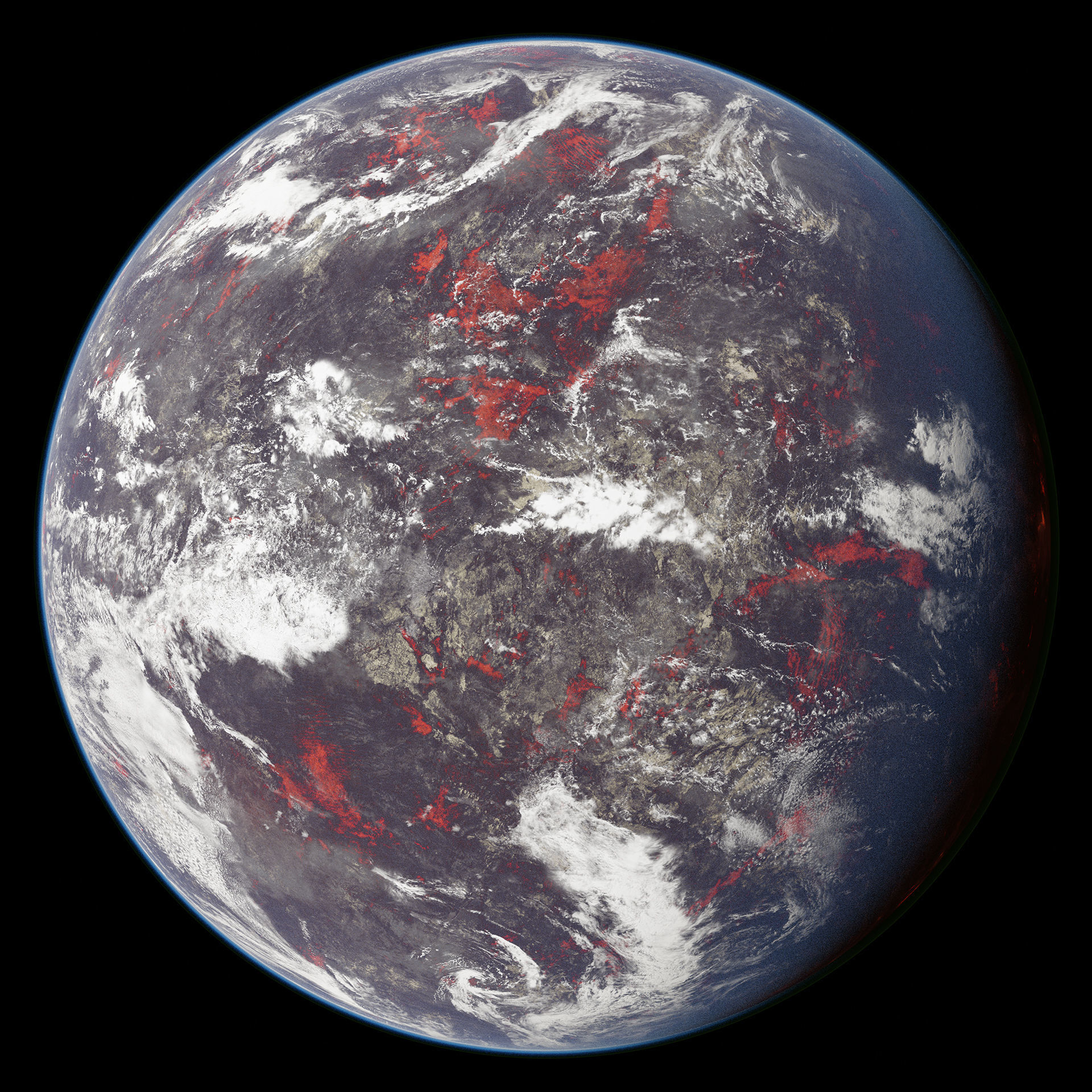 Planet Terakuul Volcanic 12K 3D model_3