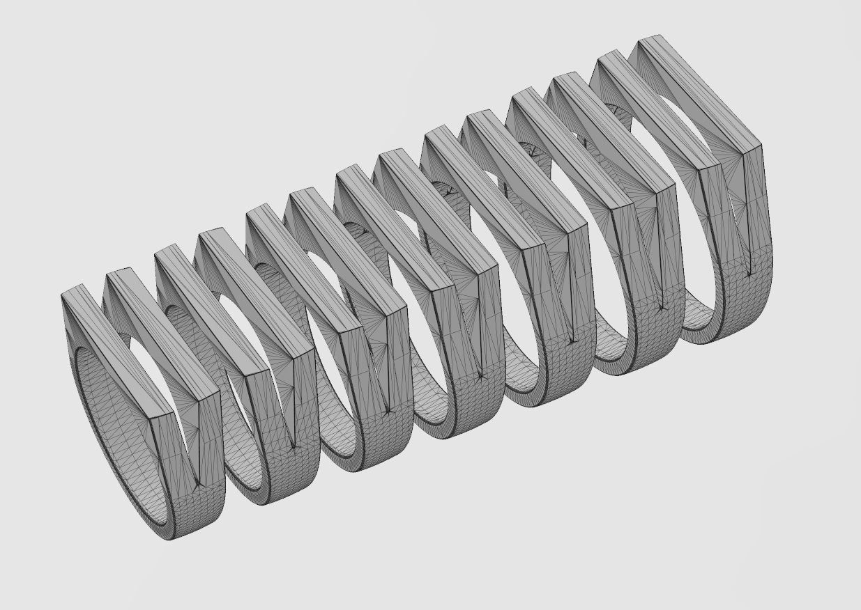 Split rectangular fashion band US size 4to10 3D print model_11