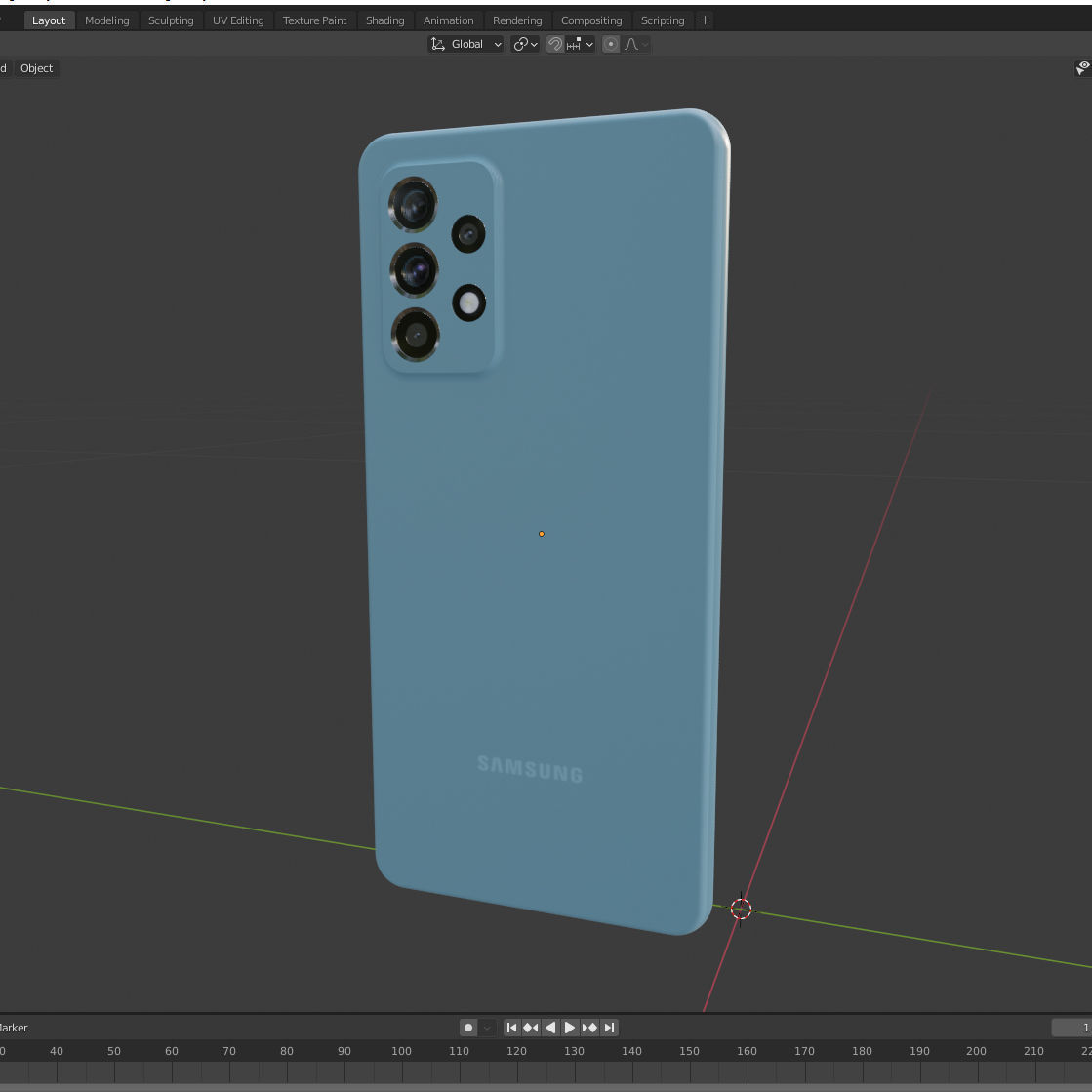 Samsung Galaxy A52 3D model_12