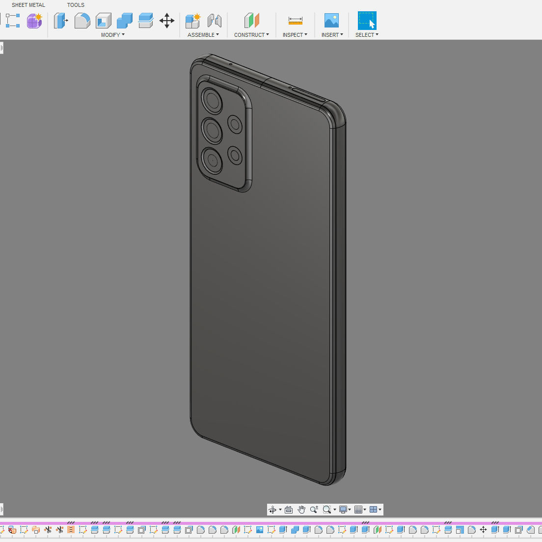 Samsung Galaxy A52 3D model_14