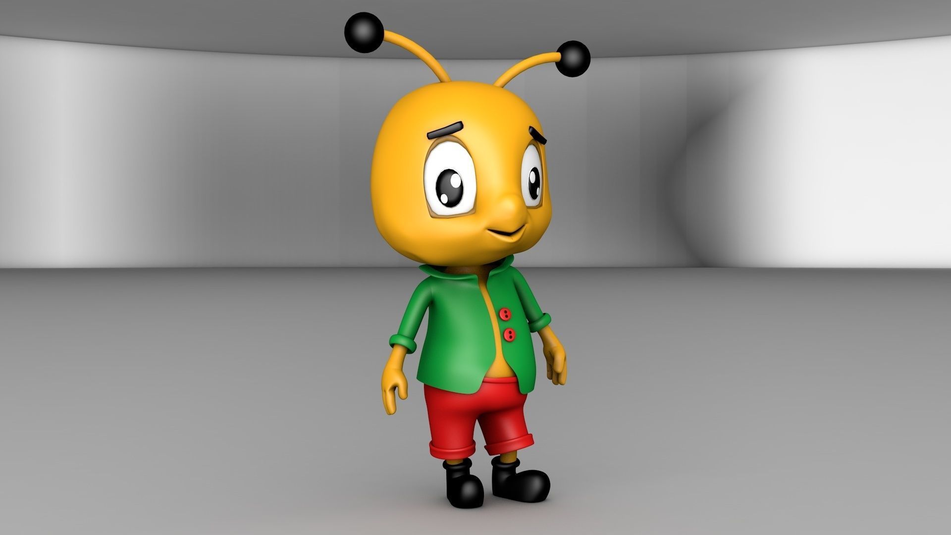 Cute Ant Model 3D model_4