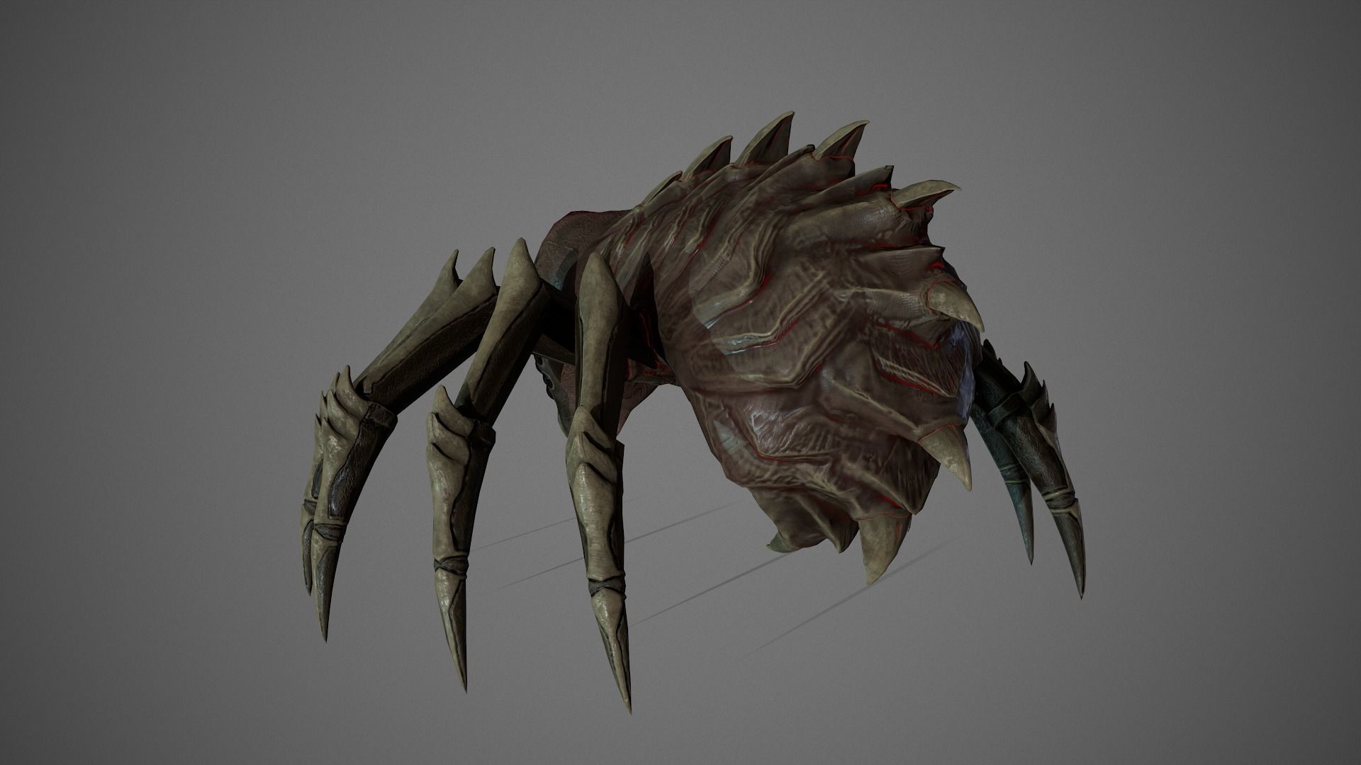 Spider Low-poly 3D model_3