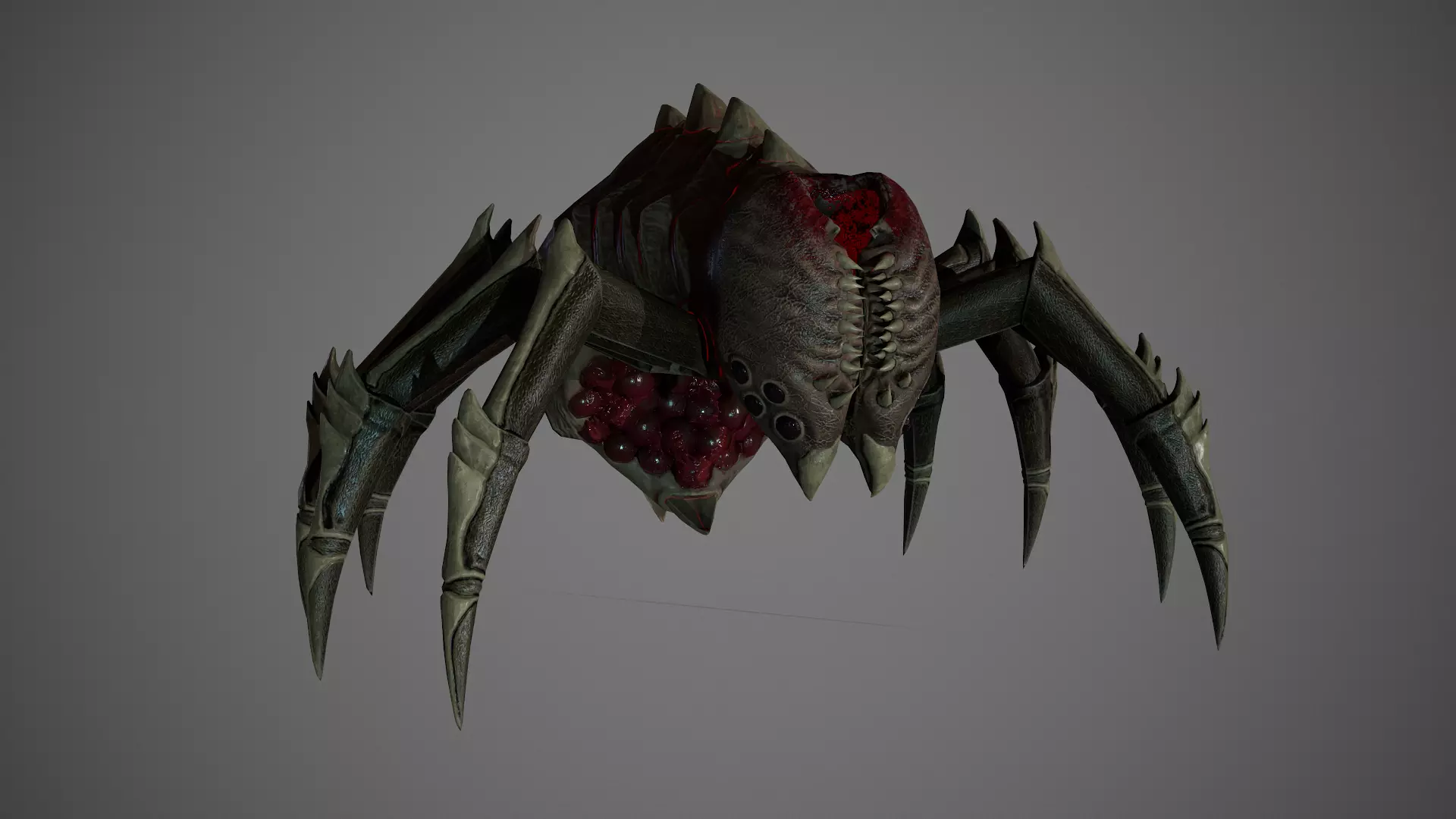 Spider Low-poly 3D model_0