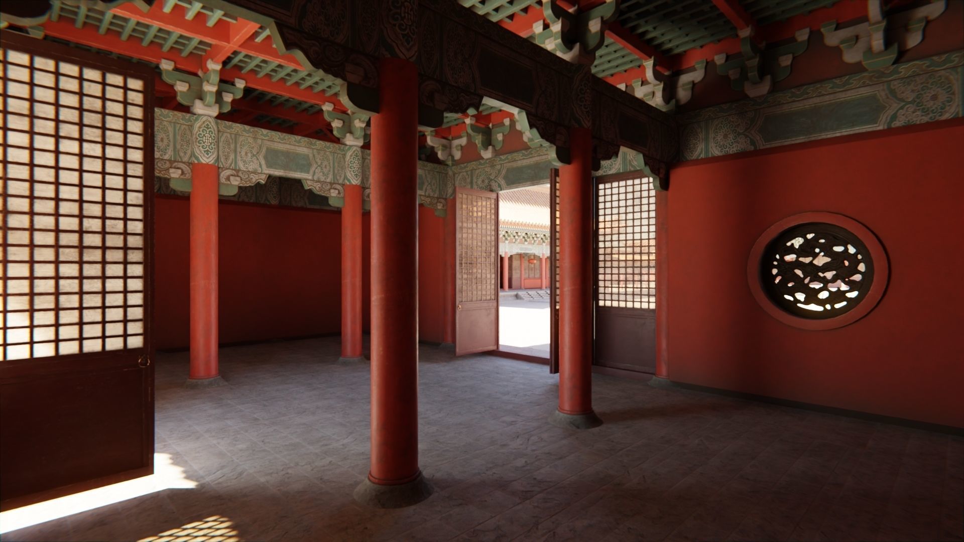 3D model Asian Modular Temple VR / AR / low-poly | CGTrader
