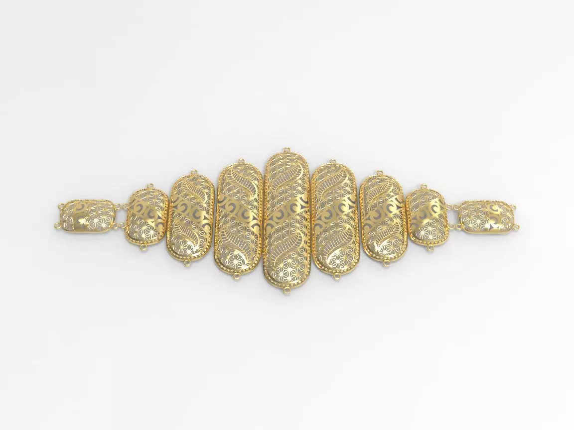 woman gold belt 22k c00003 3D print model