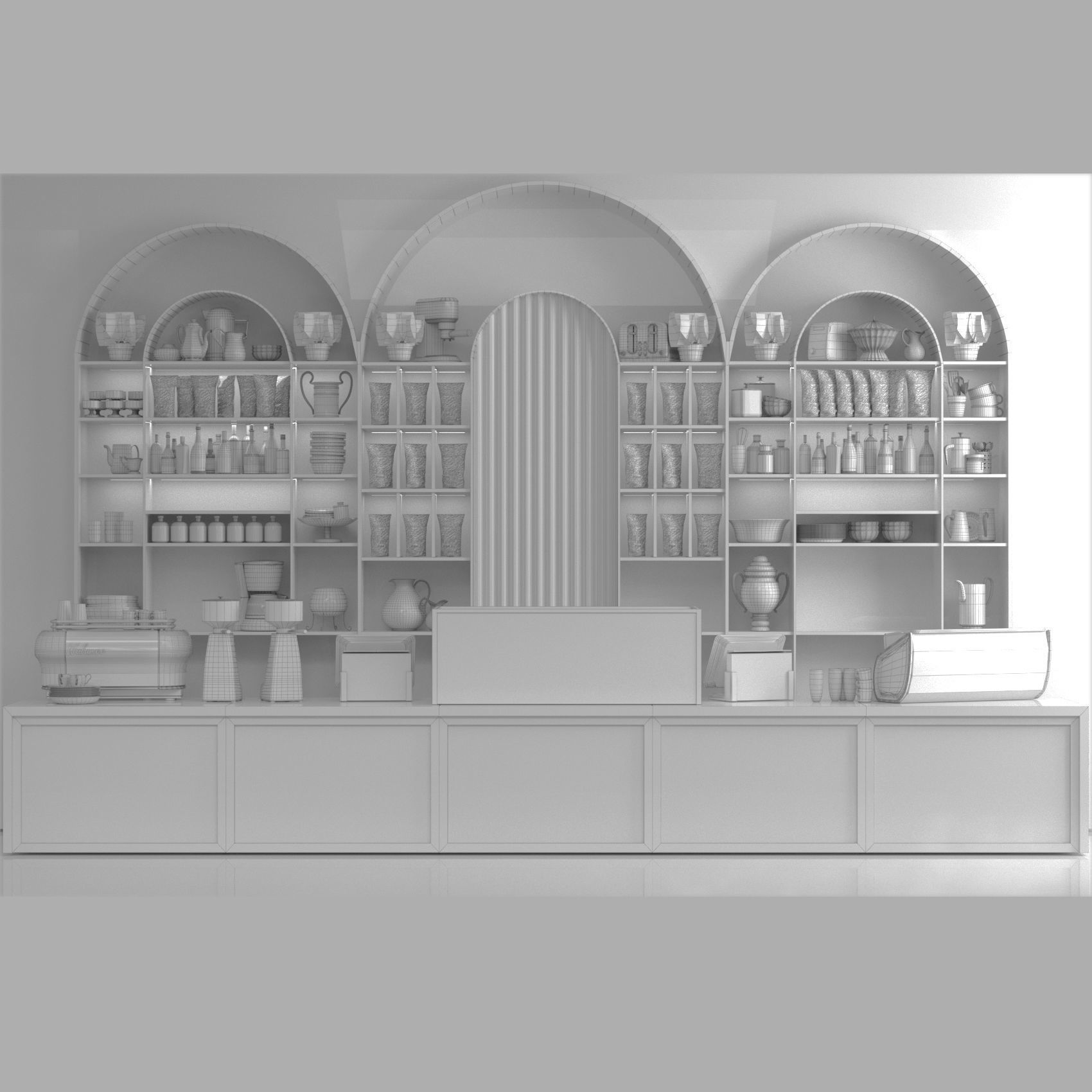 Cafe 41 3D model_1