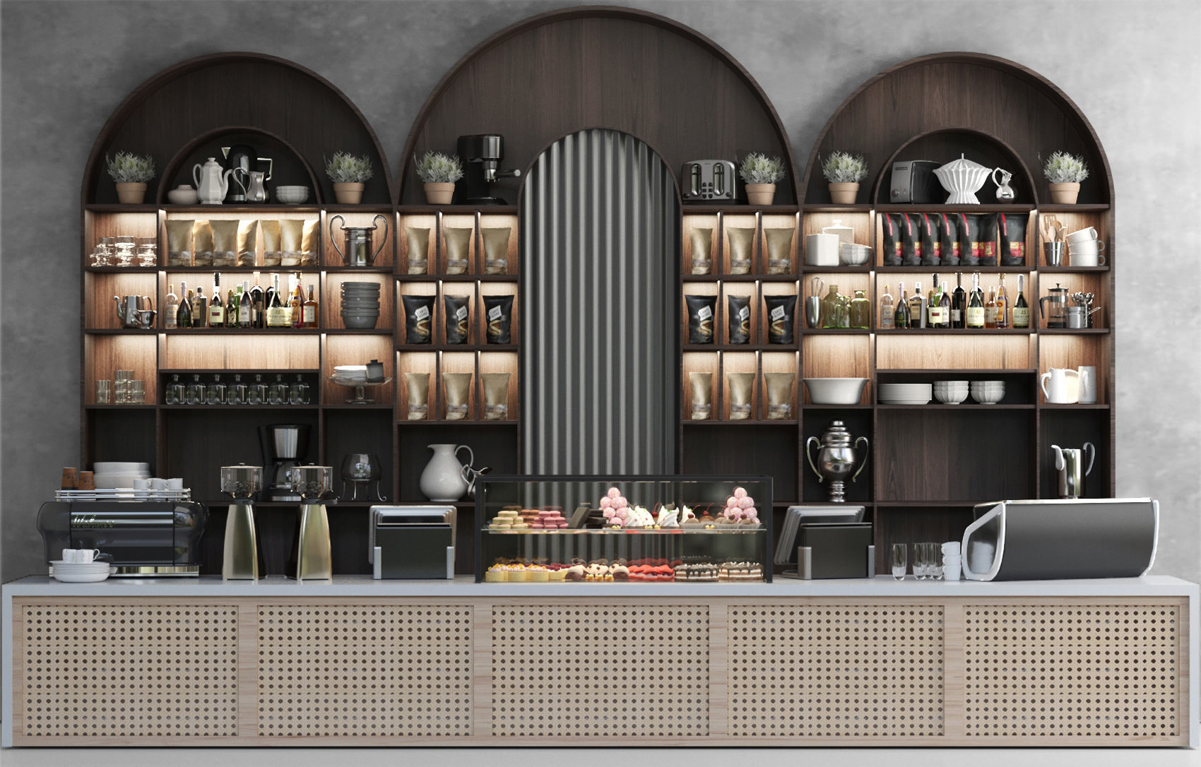 Cafe 41 3D model_2