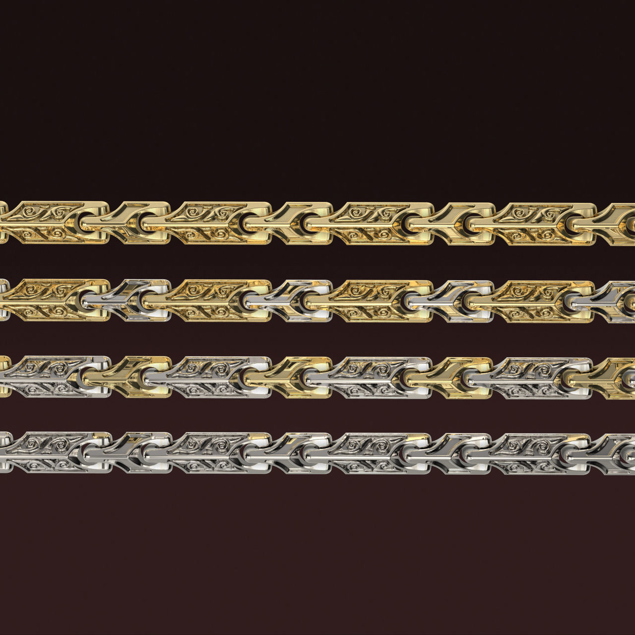 N192T05 Chain elements 3D print model_4