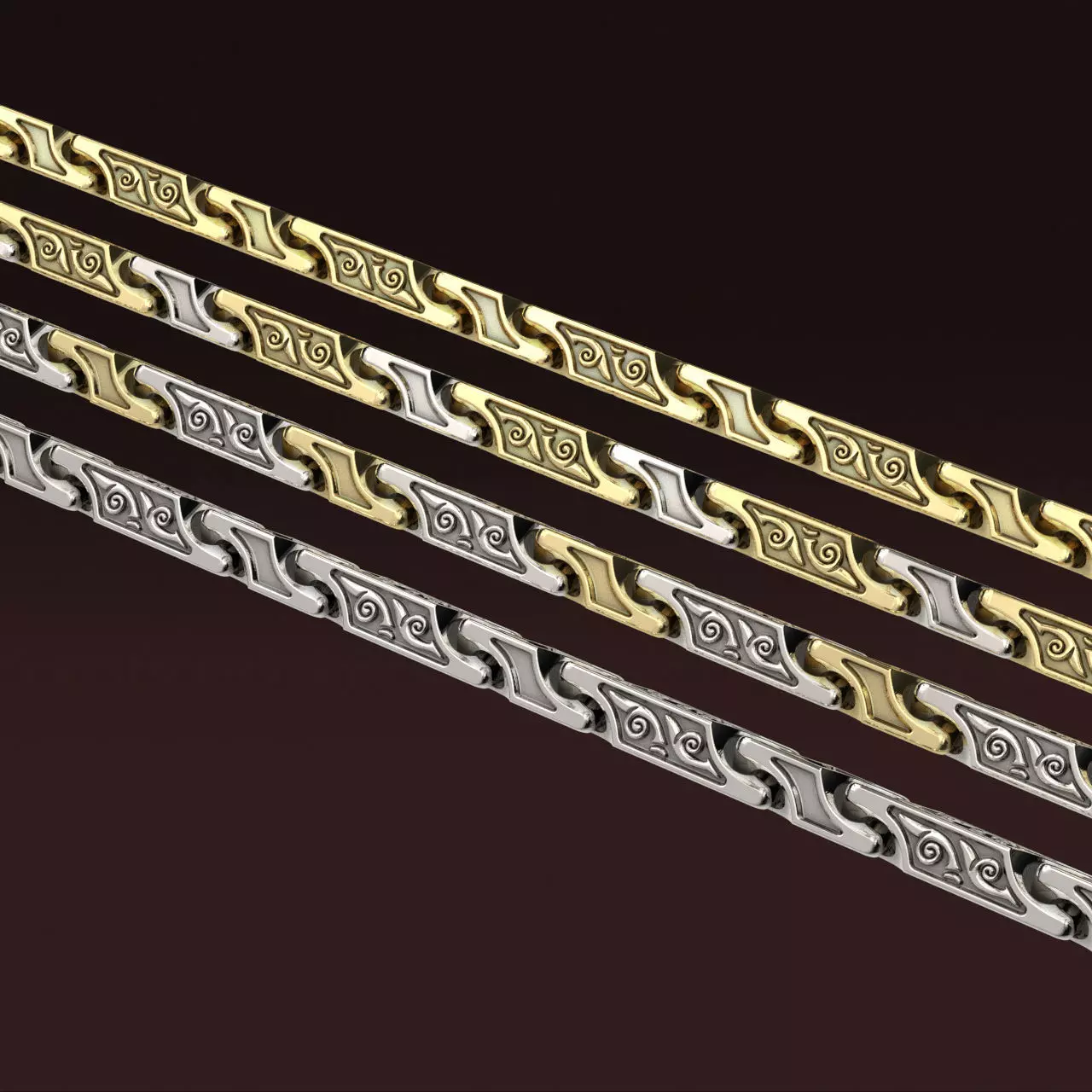 N192T05 Chain elements 3D print model_0