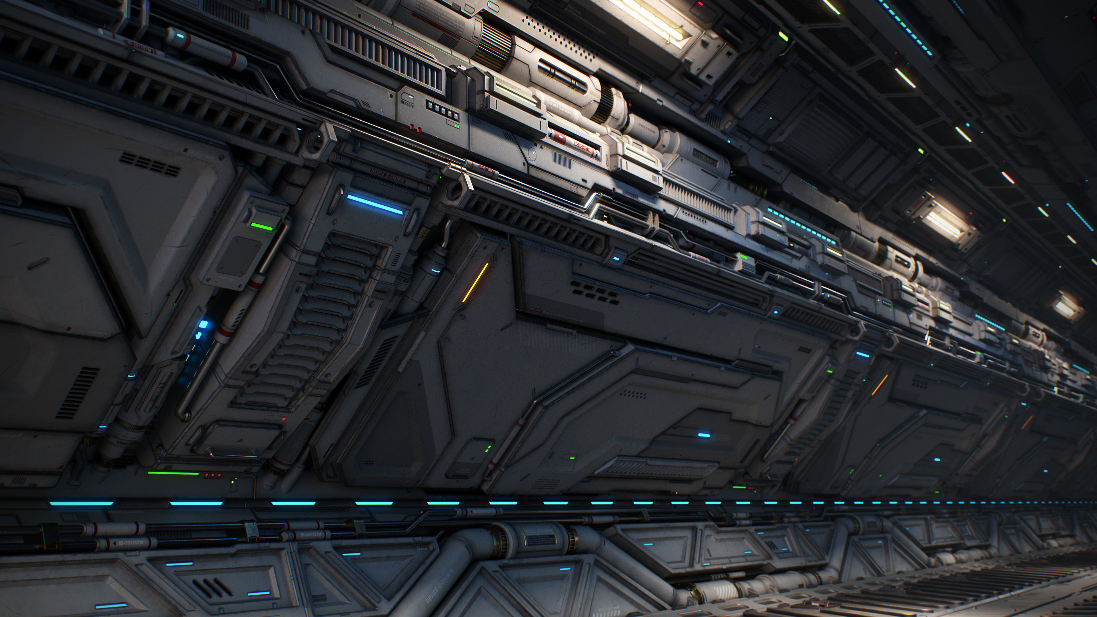 Sci-Fi Architecture Panels Kit Vol 02 Walls-PBR Low-poly 3D model_24