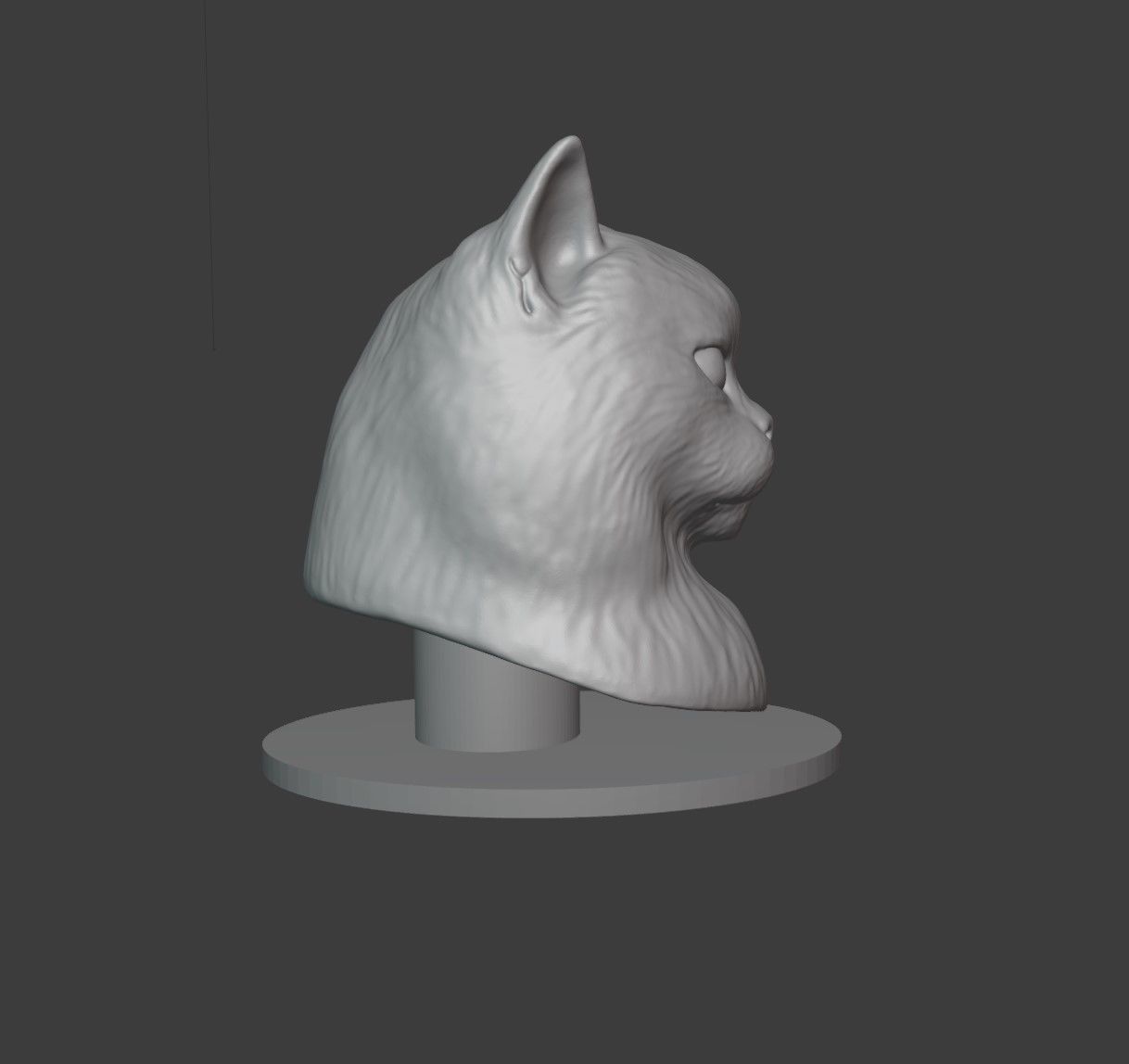 Cat Head 3D print model_5