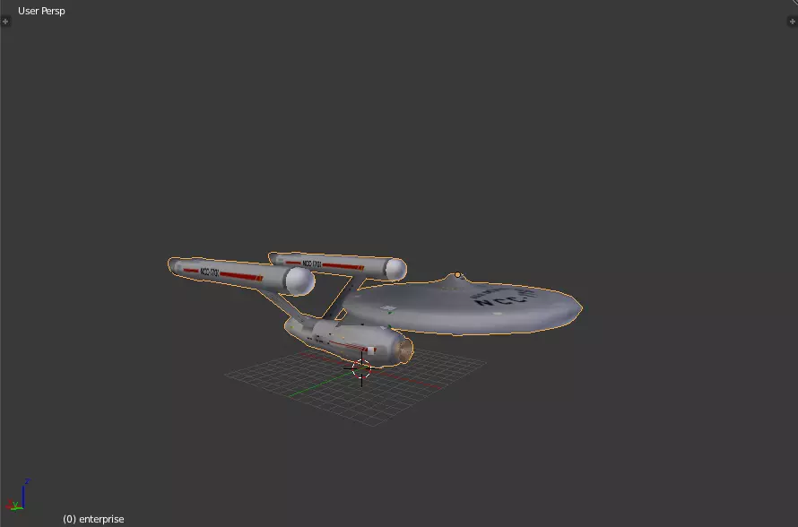 enterprise star trek 1966 Low-poly 3D model
