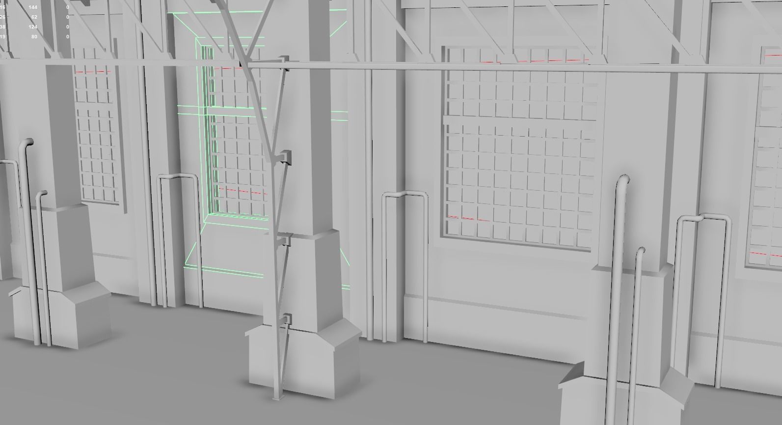 Churchgate Railway Station - Bombay 3D model_10