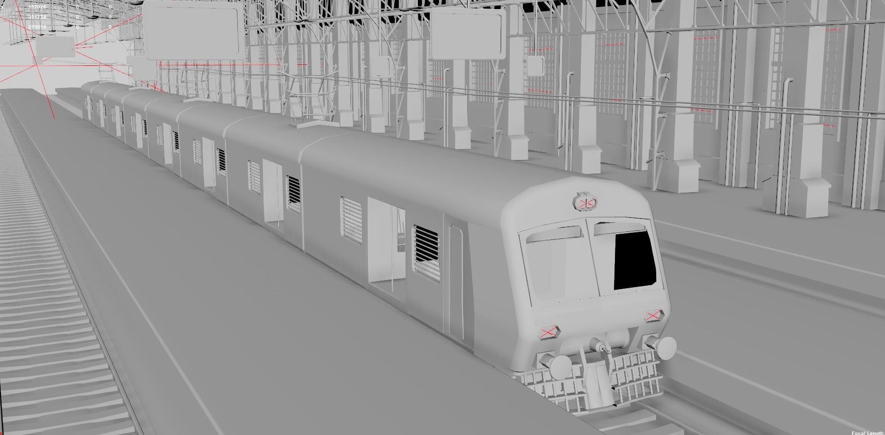 Churchgate Railway Station - Bombay 3D model_6
