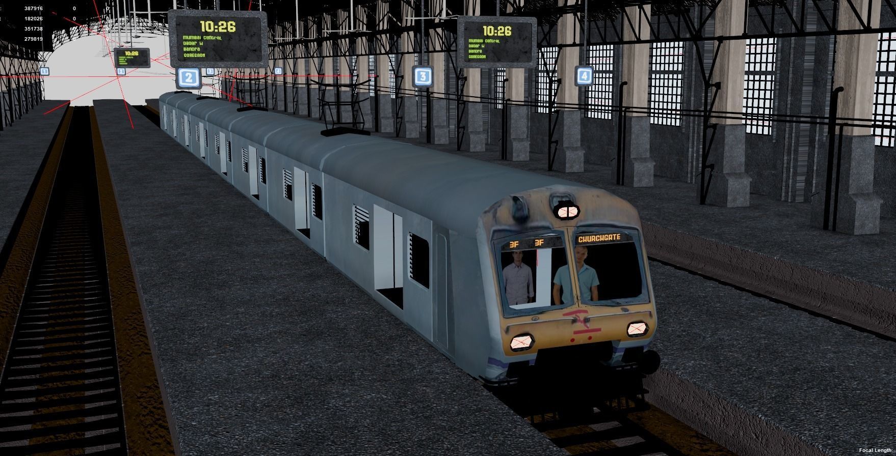 Churchgate Railway Station - Bombay 3D model_1