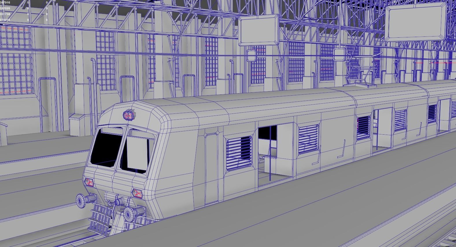 Churchgate Railway Station - Bombay 3D model_9