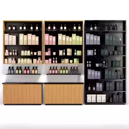 Showcase with cosmetics 3