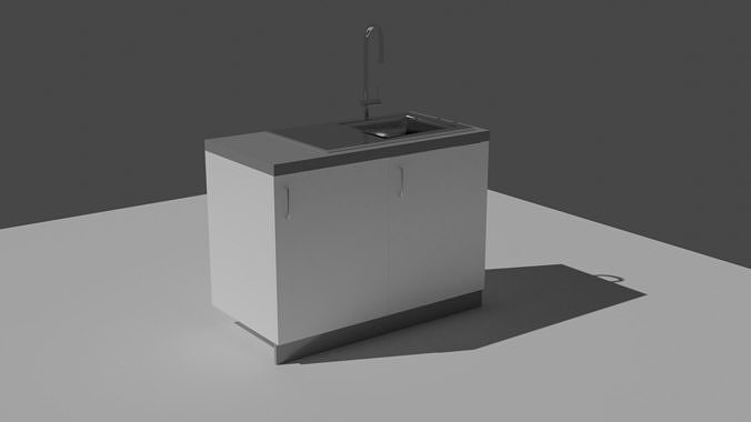 FREE Kitchen Sink Free low-poly 3D model